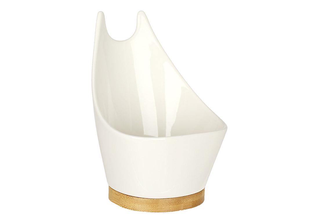 Подставка для кухонных принадлежностей BonaDi 10х10х14 см Белый (292-200)