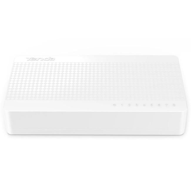 Коммутатор Tenda S108 неуправляемый 8хFast Ethernet Белый