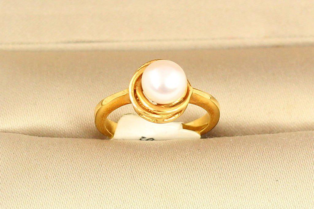 Кольцо жемчужина в круге с натуральной речной жемчужиной р. 15 (28809249) - фото 2 Кольцо жемчужина в круге с натуральной речной жемчужиной р. 15 (28809249) - фото 2