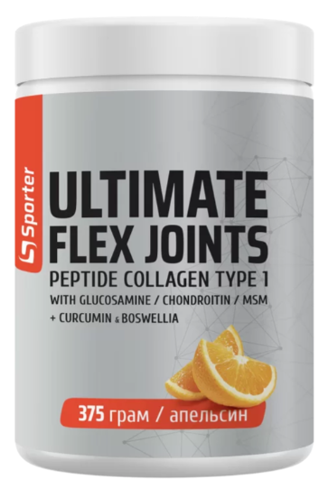Комплекс Хондропротектор для суставов и связок Sporter Ultimate Flex Joints Апельсин 375 г