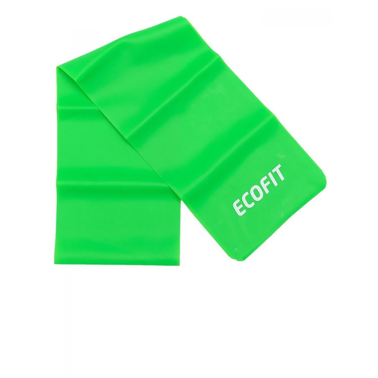 Еспандер-стрічка опору Ecofit MD1318 1200х150х0,6 мм TPE 9,1-10 4 кг Зелений (2507931839)