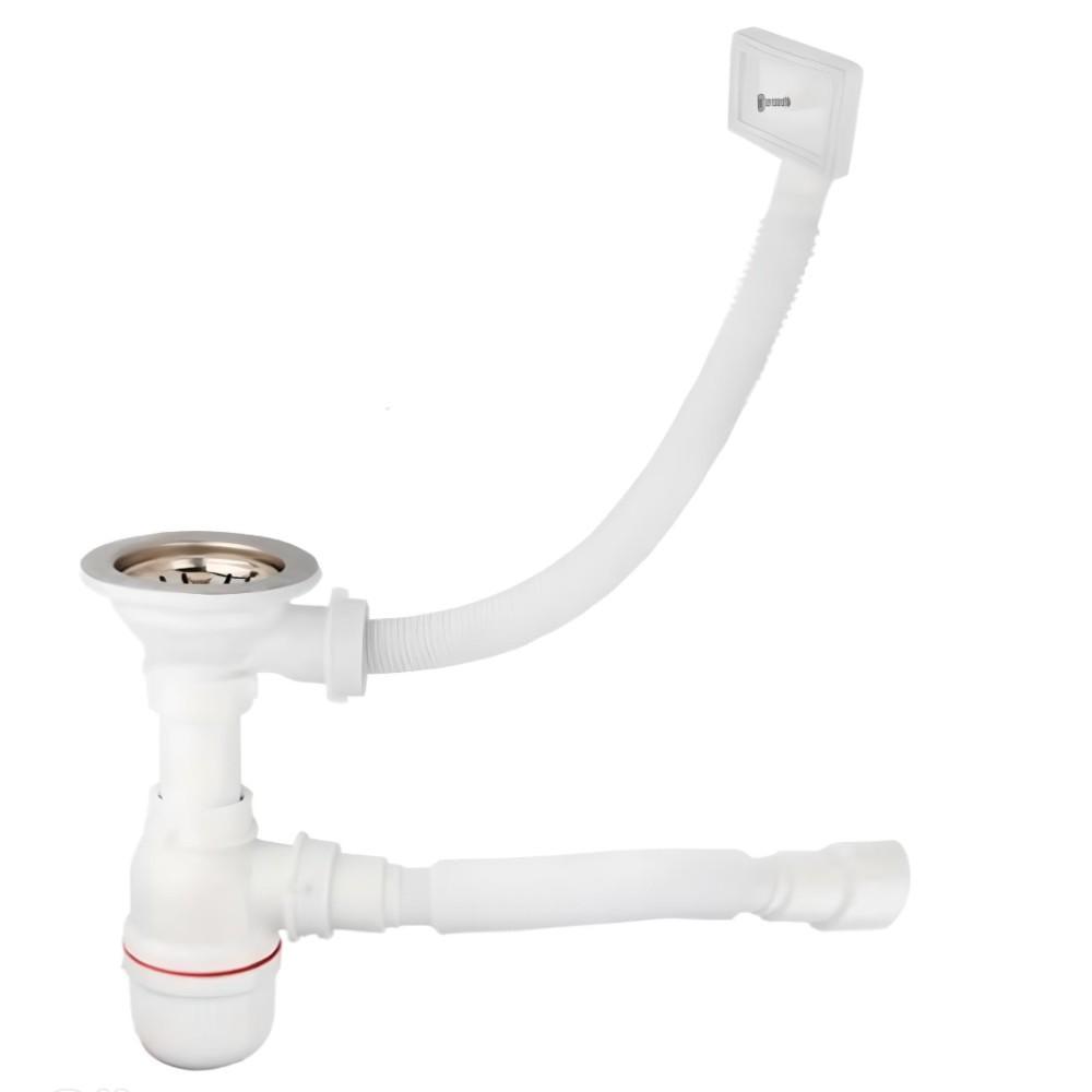 Сифон для кухонной мойки Bakimay гофротруба с переливом 3-1/2" (1047) - фото 2 Сифон для кухонной мойки Bakimay гофротруба с переливом 3-1/2" (1047) - фото 2