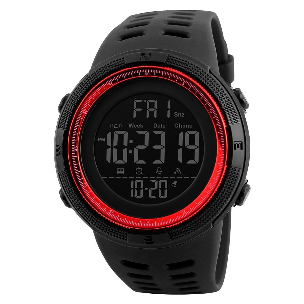 Наручные часы мужские Skmei 1251 Черный (1251 black/red)