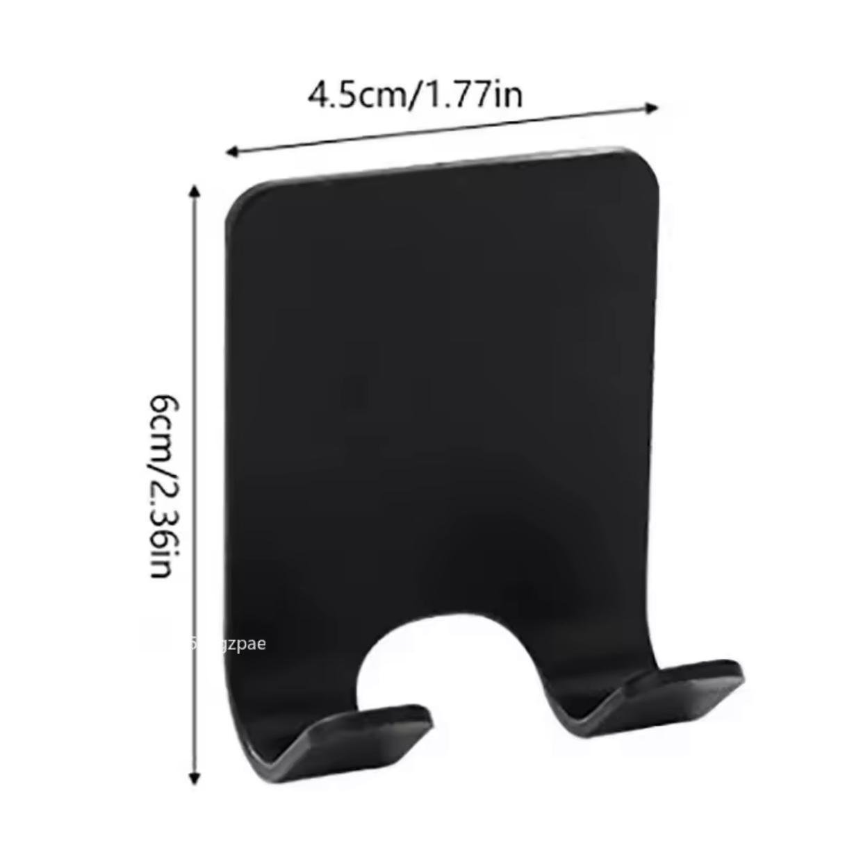 Держатель для бритвы пластиковый крючок/самоклеящийся Белый (К12 б) - фото 4