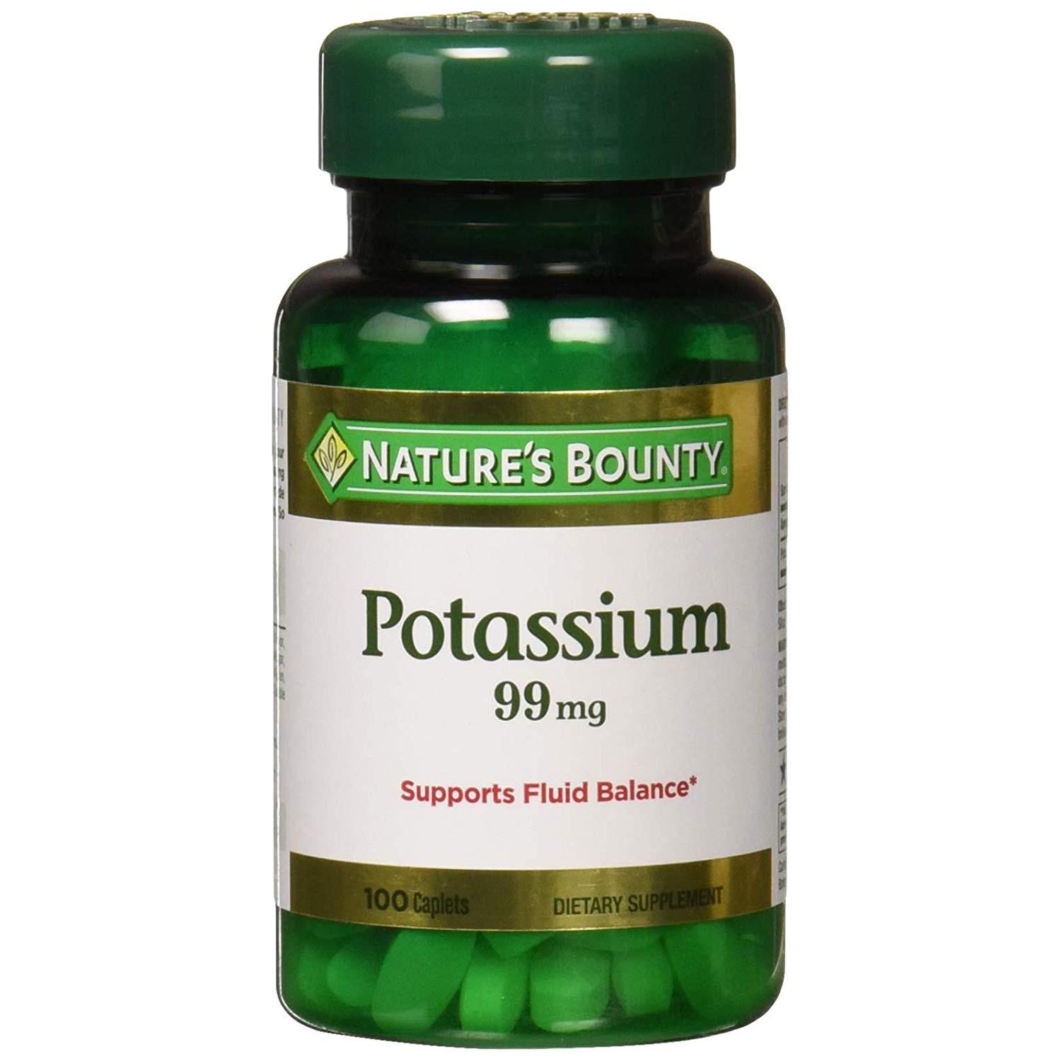 Калий Potassium 99 mg 100 Caplets