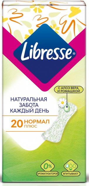 Прокладки щоденні Libresse Natural Care Normal 20 шт. (7322540523249) - фото 1