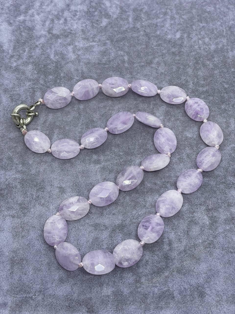 Бусы аметист 45 см Фиолетовый (804)