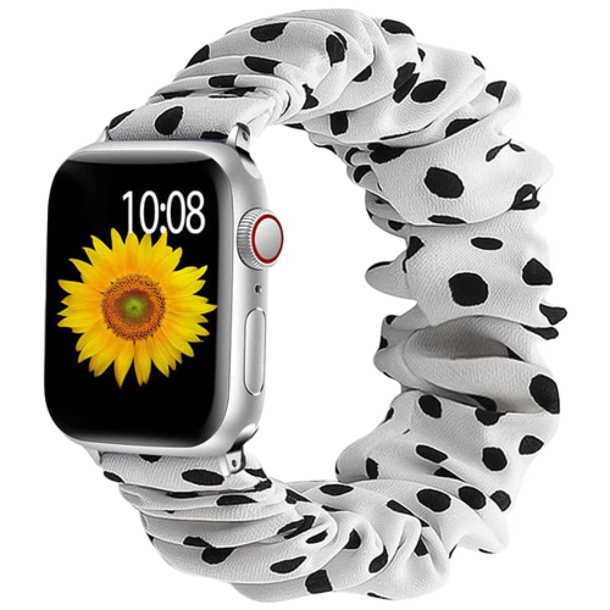 Ремінець резинка для Apple Watch 45 мм White/Black Dot (14028779)