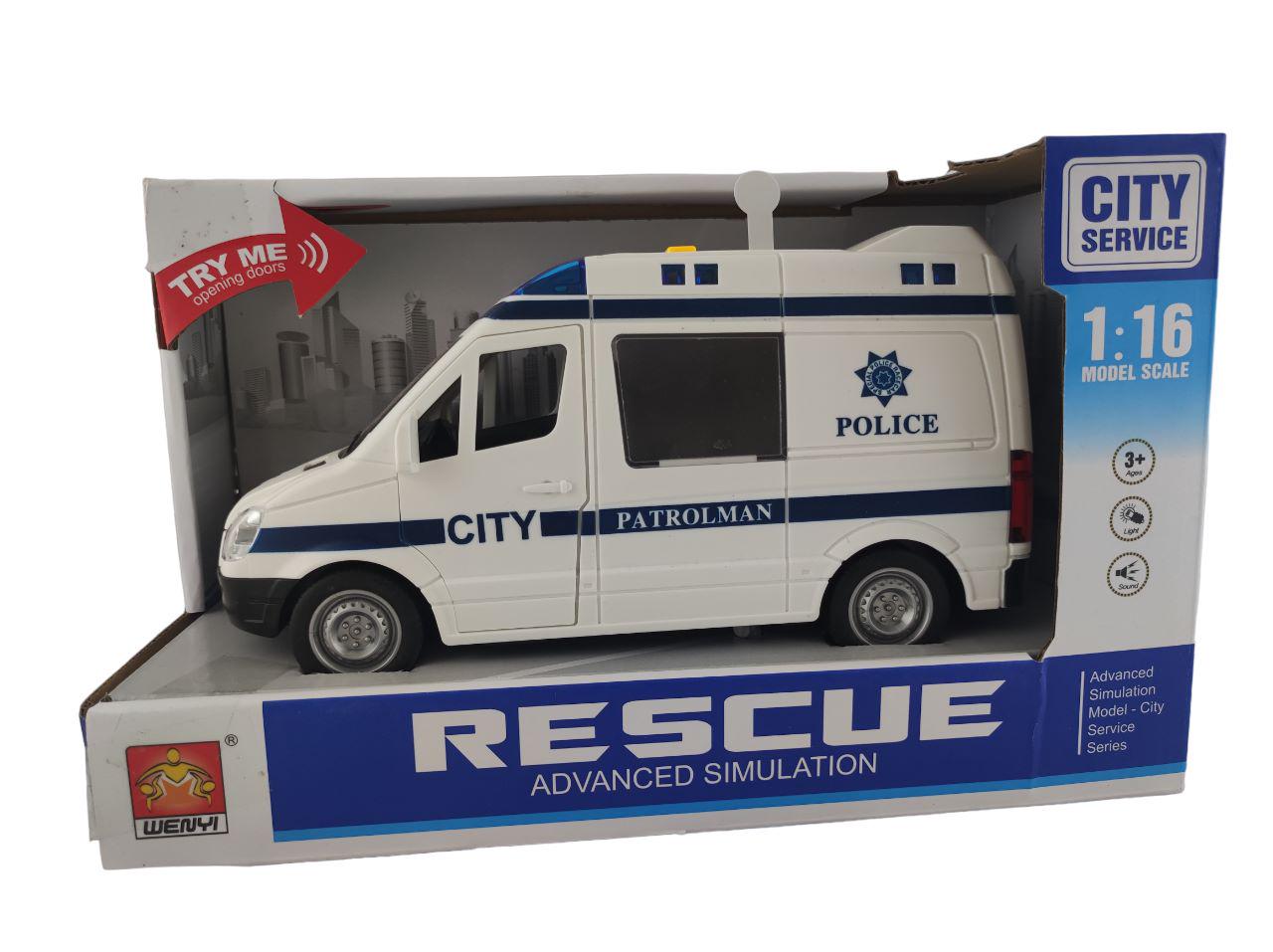 Іграшкова машинка Поліція зі звуком та світлом (000029)