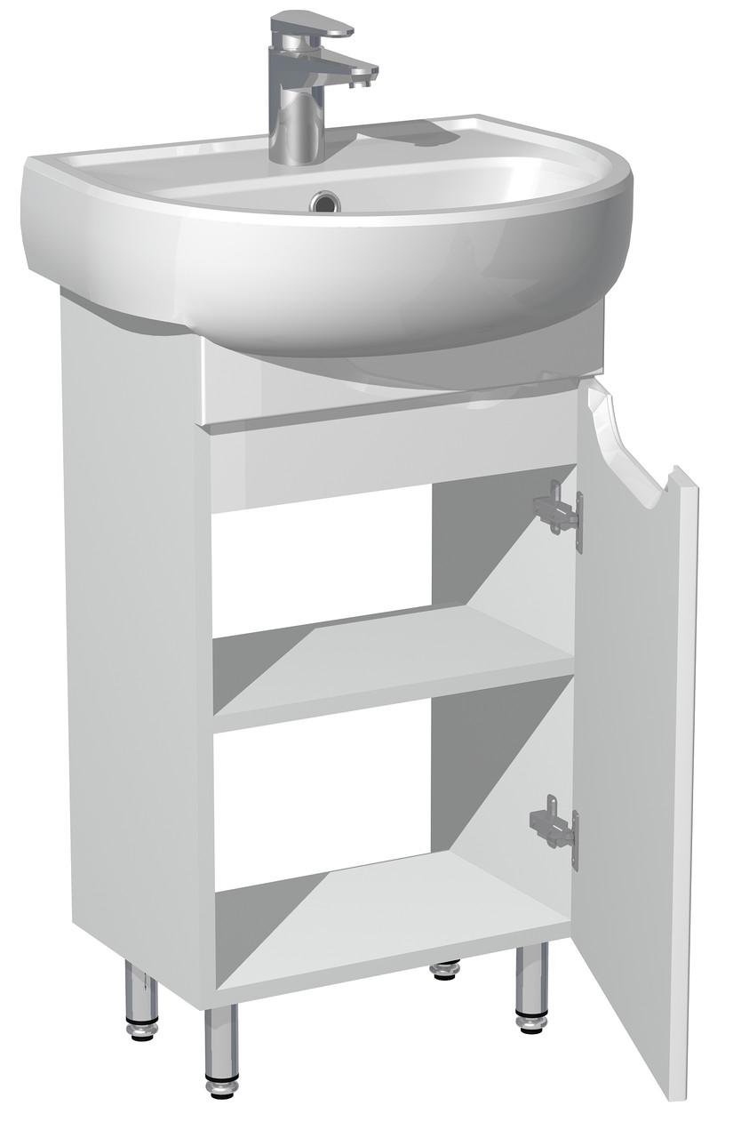Тумба для ванной комнаты с умывальником Соло 40 Белый (30632022) - фото 2 Тумба для ванной комнаты с умывальником Соло 40 Белый (30632022) - фото 2