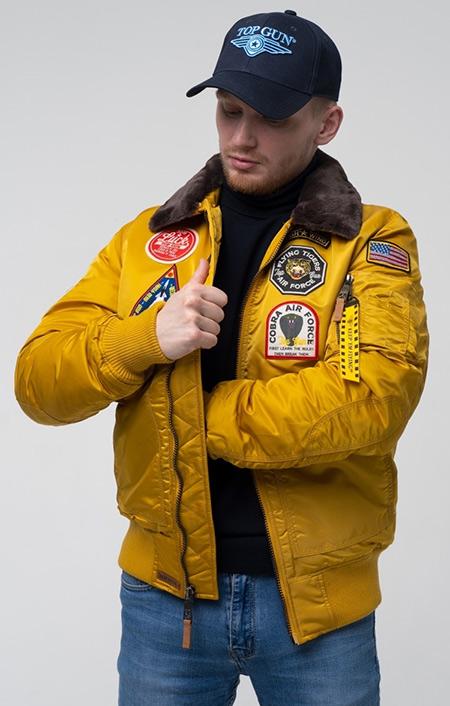 Бомбер Top Gun Eagle CW45 Jacket 2XL Wheat (TGJ1938W2XL) - фото 2