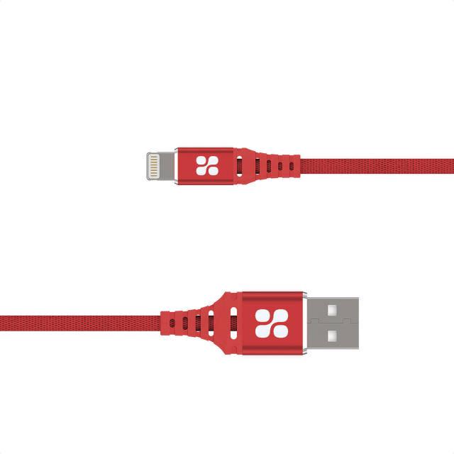 Кабель Promate NerveLink-i USB-Lightning 2.4А 1,2 м Red