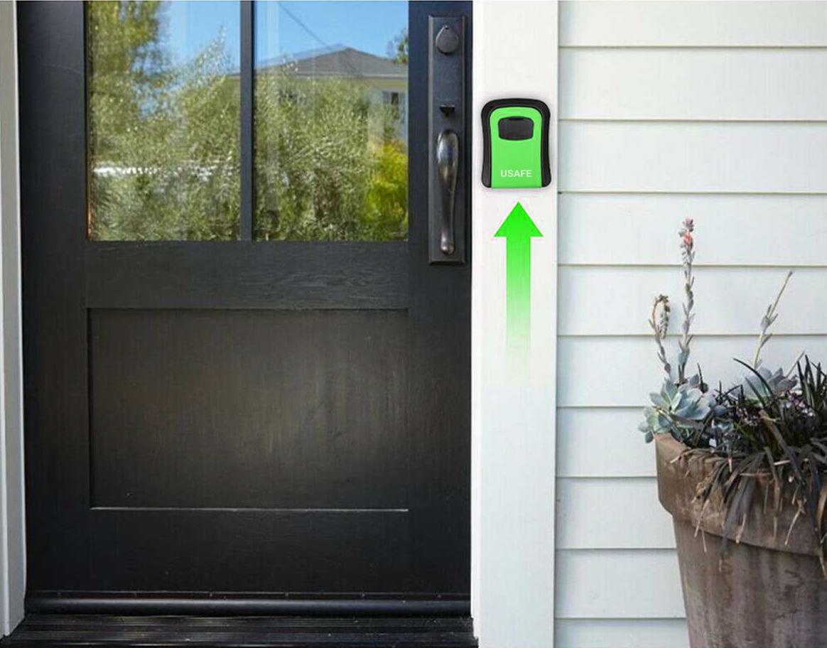 Сейф Мини для ключей uSafe KS-03 антивандальный наружный настенный с кодовым замком Зеленый - фото 11