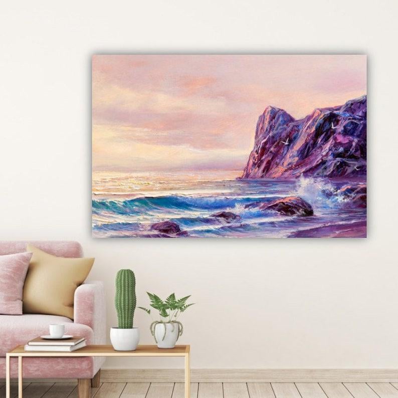 Картина на холсте KIL Art Скала на берегу моря 122x81 см (116)