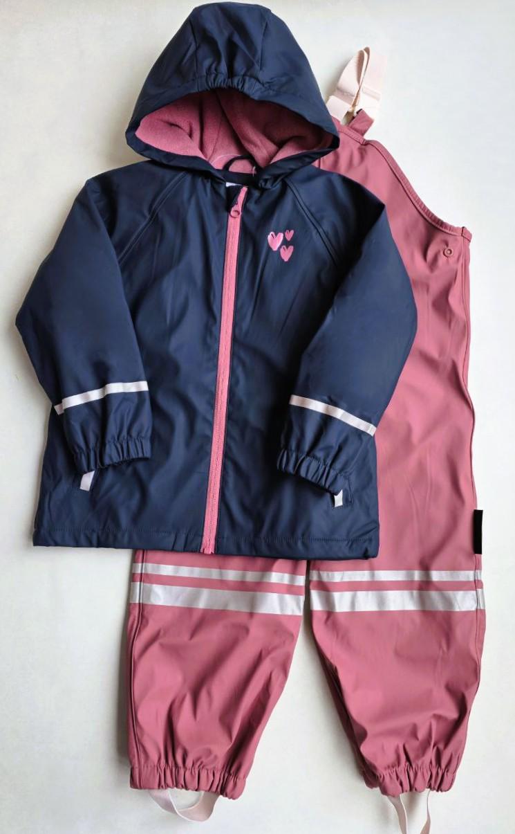 Дождевик-комбинезон детский Lupilu грязеотталкивающий на флисе 110-116 см (006455/512883)