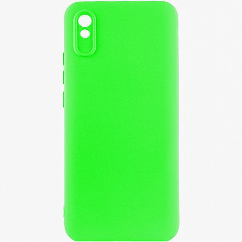 Протиударний чохол Silicone Cover Lakshmi Full Camera (A) для Xiaomi Redmi 9A Салатовий / Neon Green