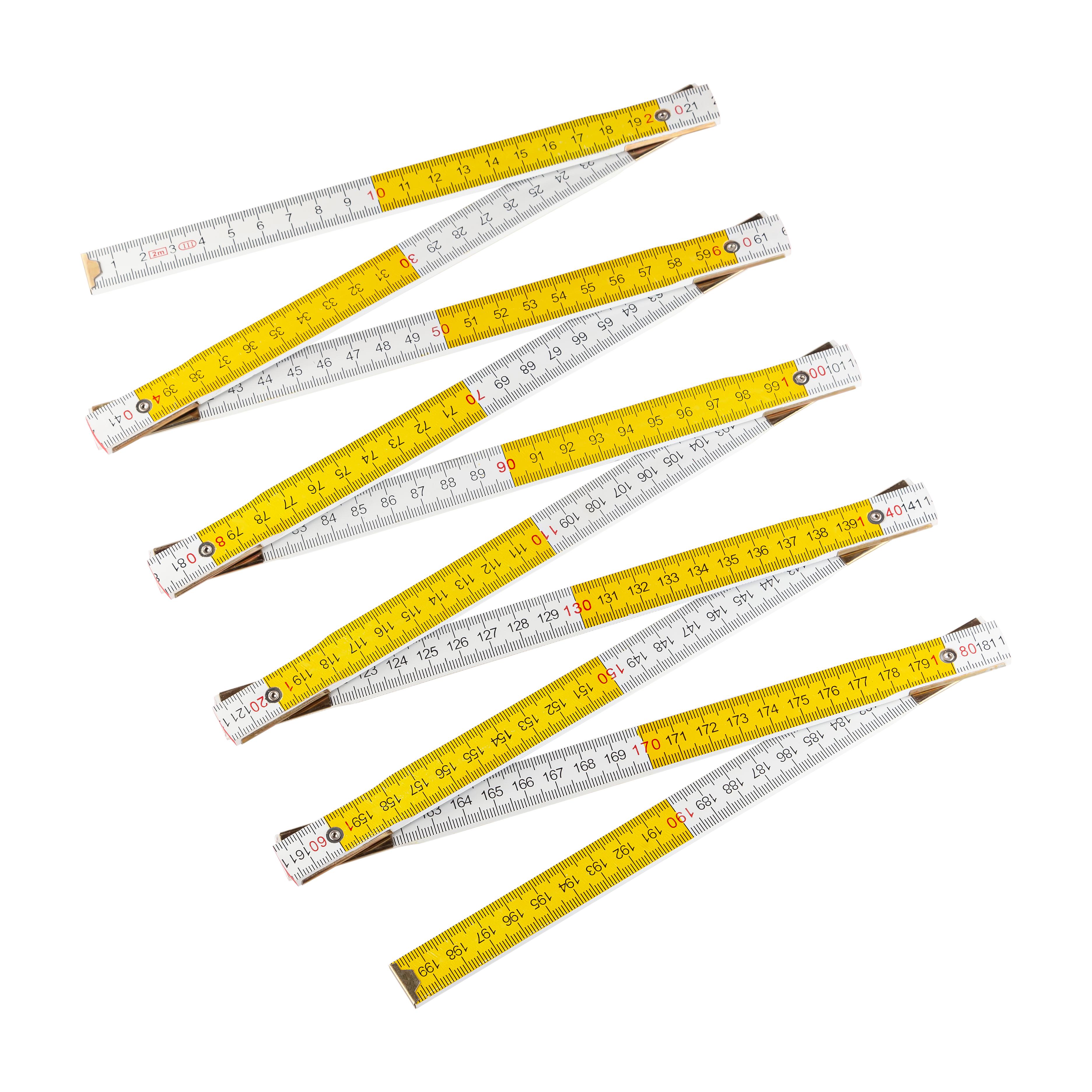 Линейка деревянная складная Polax 2 м (38-072)