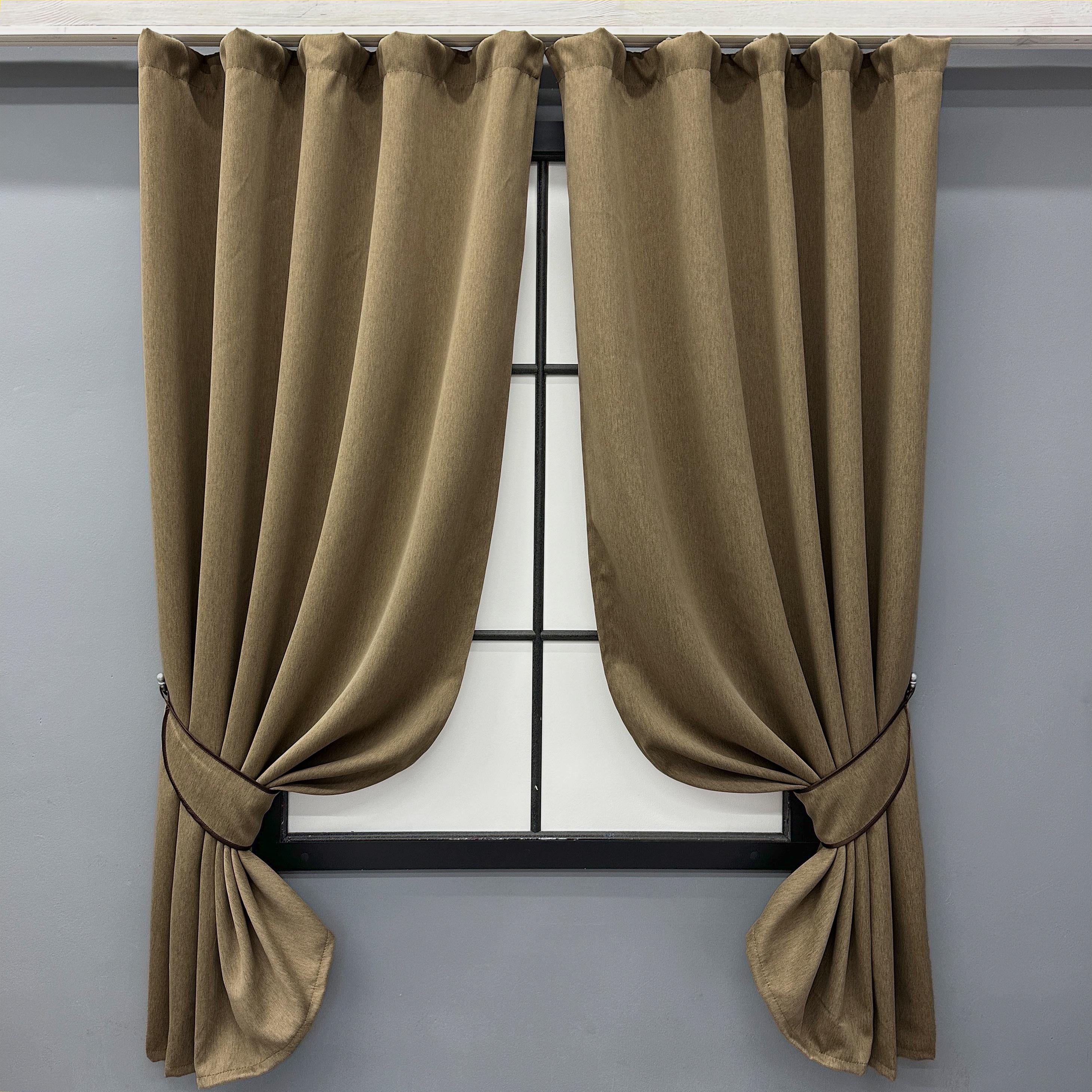 Комплект коротких штор VR-Textil Блэкаут Eclipse №1795ш 130х170 см 2 шт. Миндальный (35-0392)