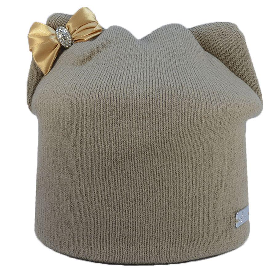 Шапка женская Lirus Ушки зимняя с ушками на флисовой подкладке с бантом-брошю OneSize Бежевый (43478) Шапка женская Lirus Ушки зимняя с ушками на флисовой подкладке с бантом-брошю OneSize Бежевый (43478)
