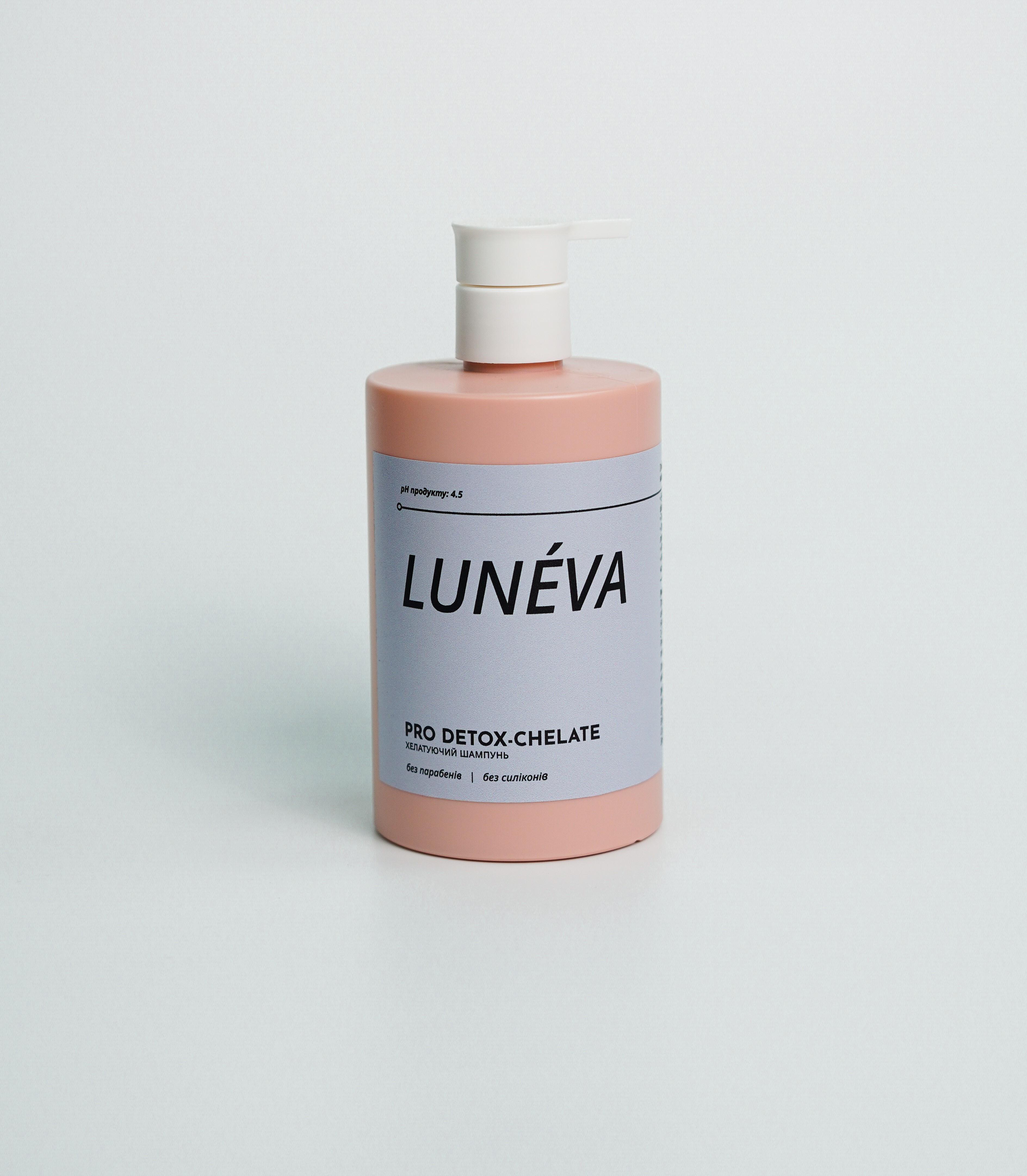 Шампунь хелатирующий LUNÉVA для глубокого очищения от металлов и минералов PRO DETOX-CHELATE 250 мл