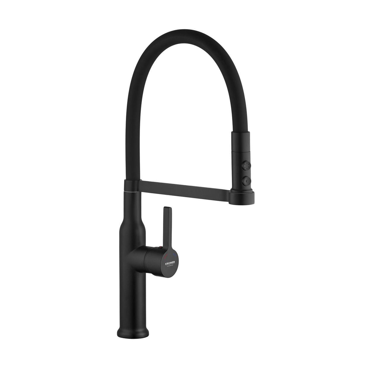 Змішувач для кухні Kroner KRP Ersel SCH03112BLK