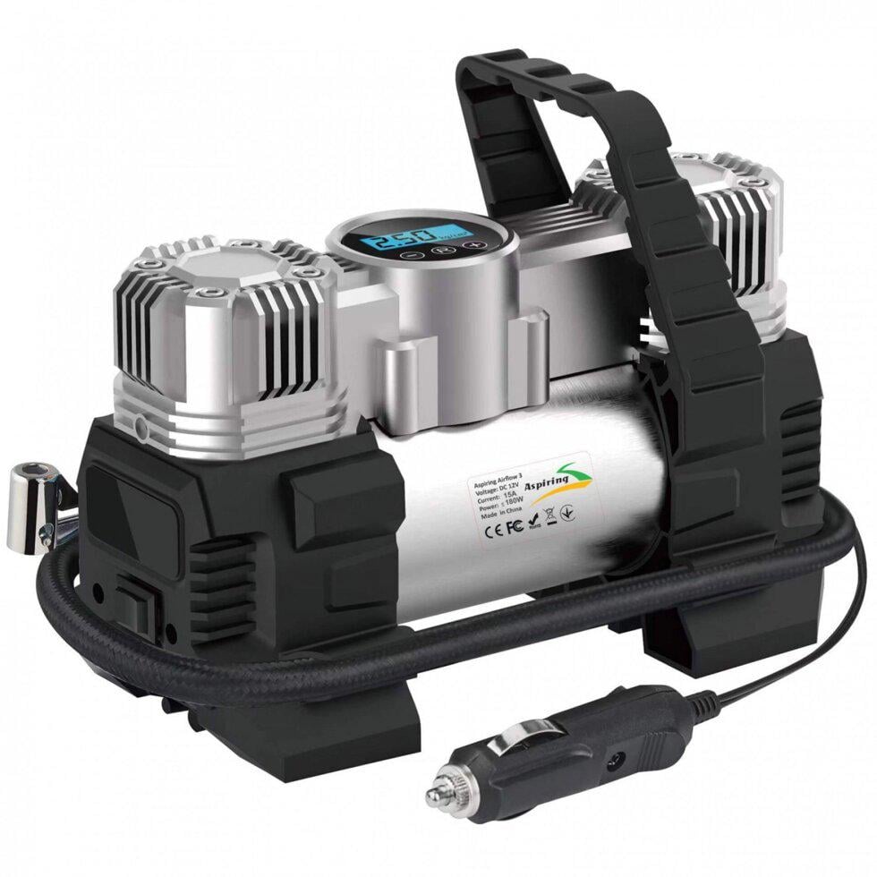 Автомобільний компресор з ліхтариком Aspiring Airflow 3 metal 85L 180W