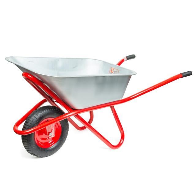 Тачка садово-строительная Intertool WB-0815 1 пневмоколесо с подшипником 15" 85 л 150 кг (9381174)
