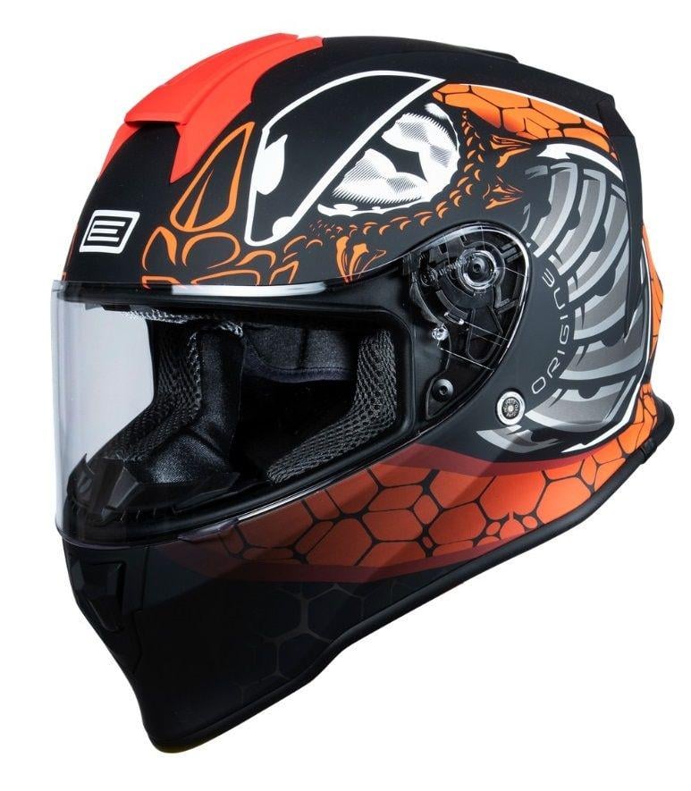 Мотошлем Origine Dinamo Fighter L Fluo Red/Black Matt (32090)