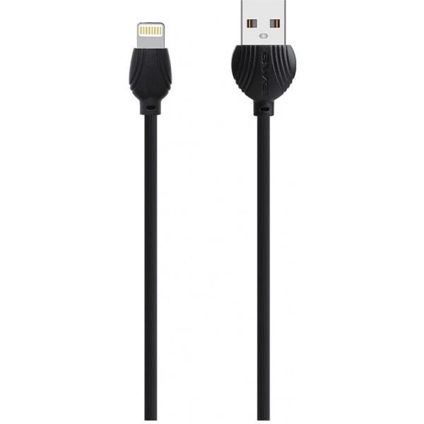 Awei Кабель AWEI CL-63 Lightning cable 1m Black (87209)