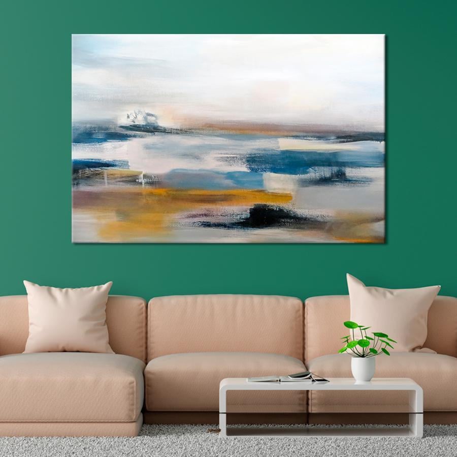 Картина на полотні Абстракція берег моря 80x54 см (V82-1_L)