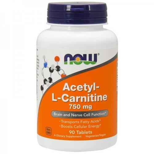 Комплекс Ацетил Карнітін NOW Foods Acetyl-L-Carnitine 750 мг 90 Tabs