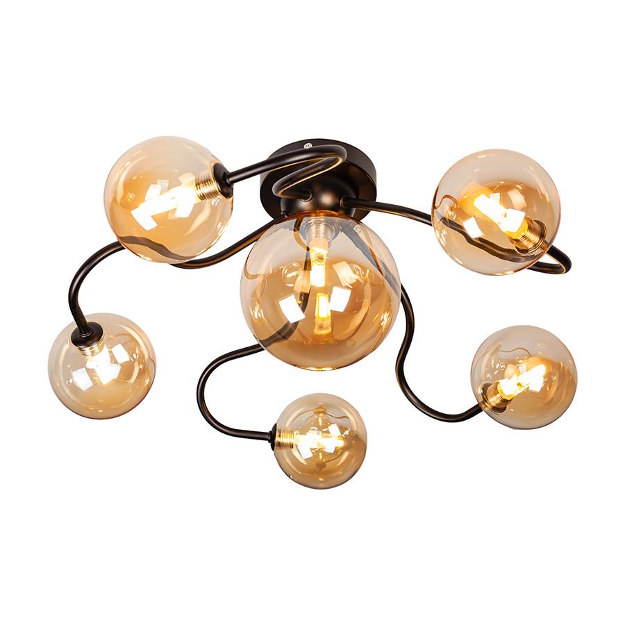 Люстра 752X101F-6 BK/BR Черный/Коричневый - фото 2