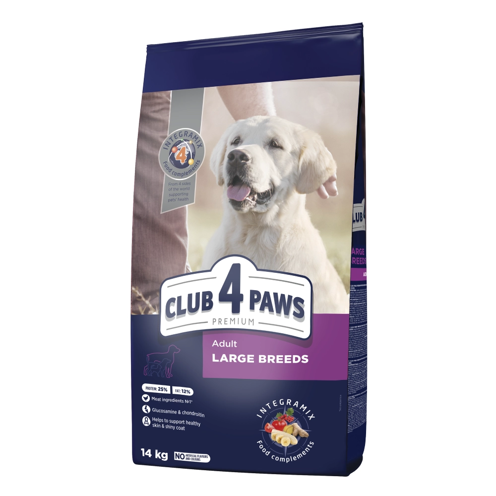 Корм сухий для великих порід Club 4 Paws Premium з качкою 14 кг
