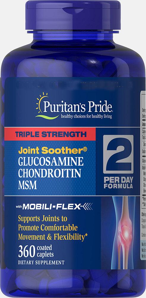 Хондропротектор Glucosamine/Chondroitin & MSM Triple Strength Joint Soother 360 каплет