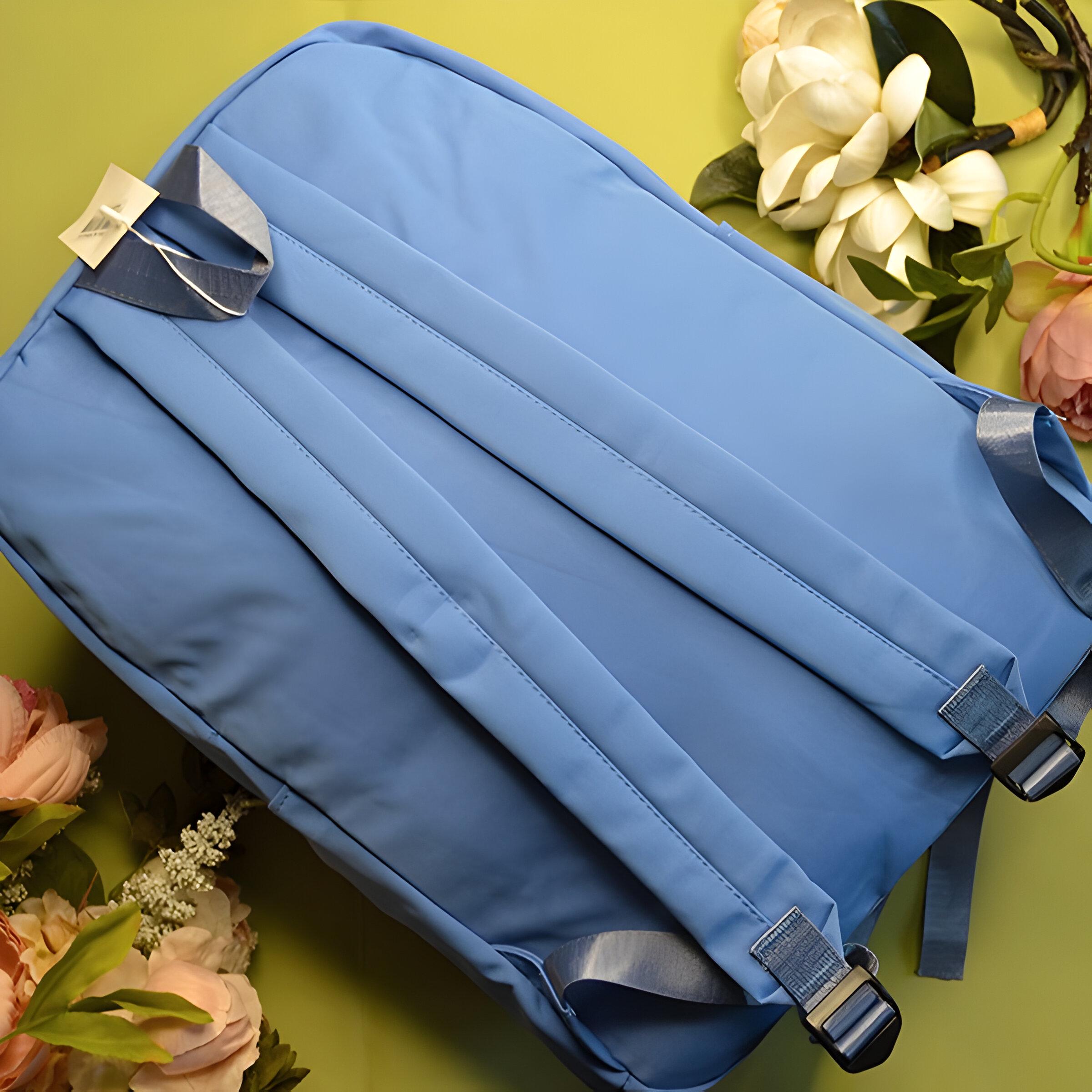 Шкільний рюкзак Love зі значками 30х43х17 см Блакитний (23-9) - фото 5