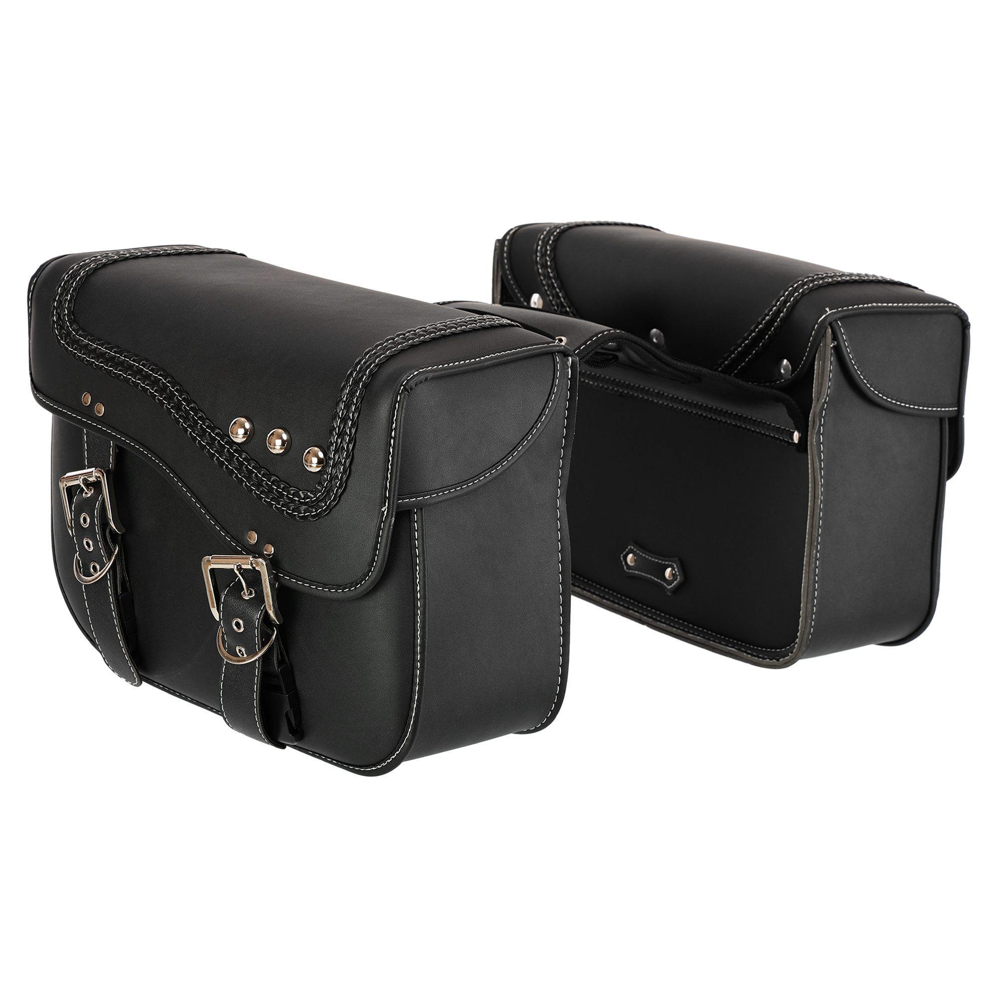 Кофри бокові SP-Sport HL616 для мотоцикла зі шкірозамінника 2 кофра Чорний Кофри бокові SP-Sport HL616 для мотоцикла зі шкірозамінника 2 кофра Чорний