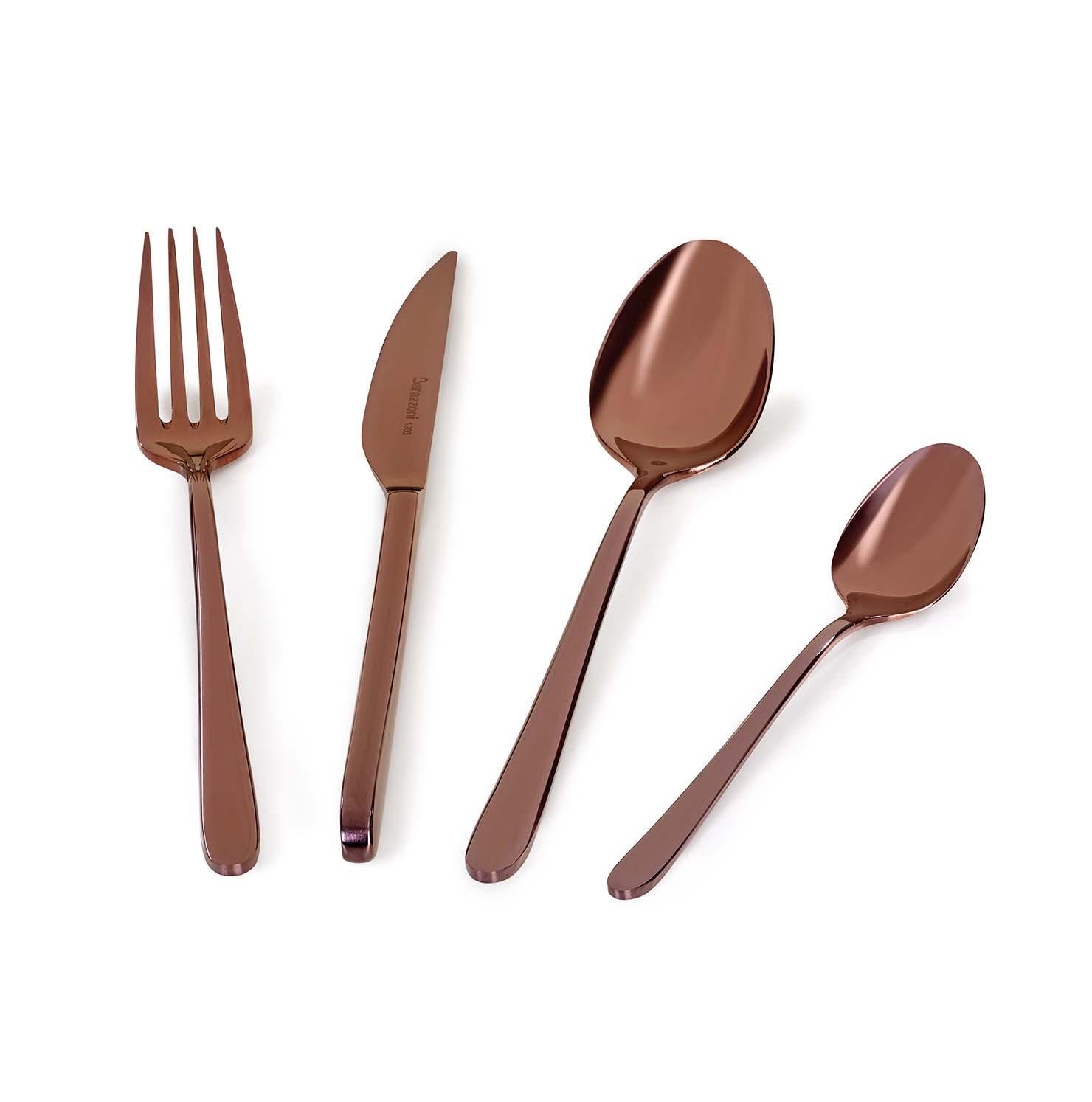 Набор столовых приборов BARAZZONI 71490002406 24 предмета Малахитовая бронза