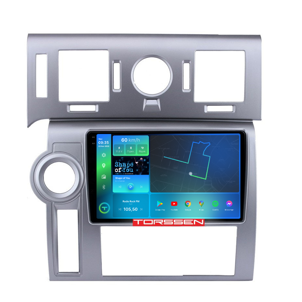 Автомагнитола штатная Torssen 2K F9332 для Hummer H2 4G/Carplay/DSP 3/32 GB 9" (202301053)