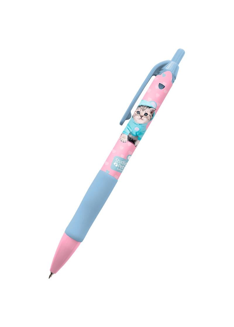 Ручка шариковая автоматическая KITE Studio Pets Cиний (SP25-039) Ручка шариковая автоматическая KITE Studio Pets Cиний (SP25-039)