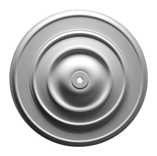 Розетка потолочная ErmitageDecor P-63 классицизм круглая без декора гладкая гипс ⌀ 650 мм