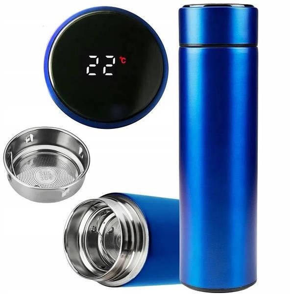 Термос Unique з дисплеєм 500 мл Синій (MX-00007310Y) - фото 5