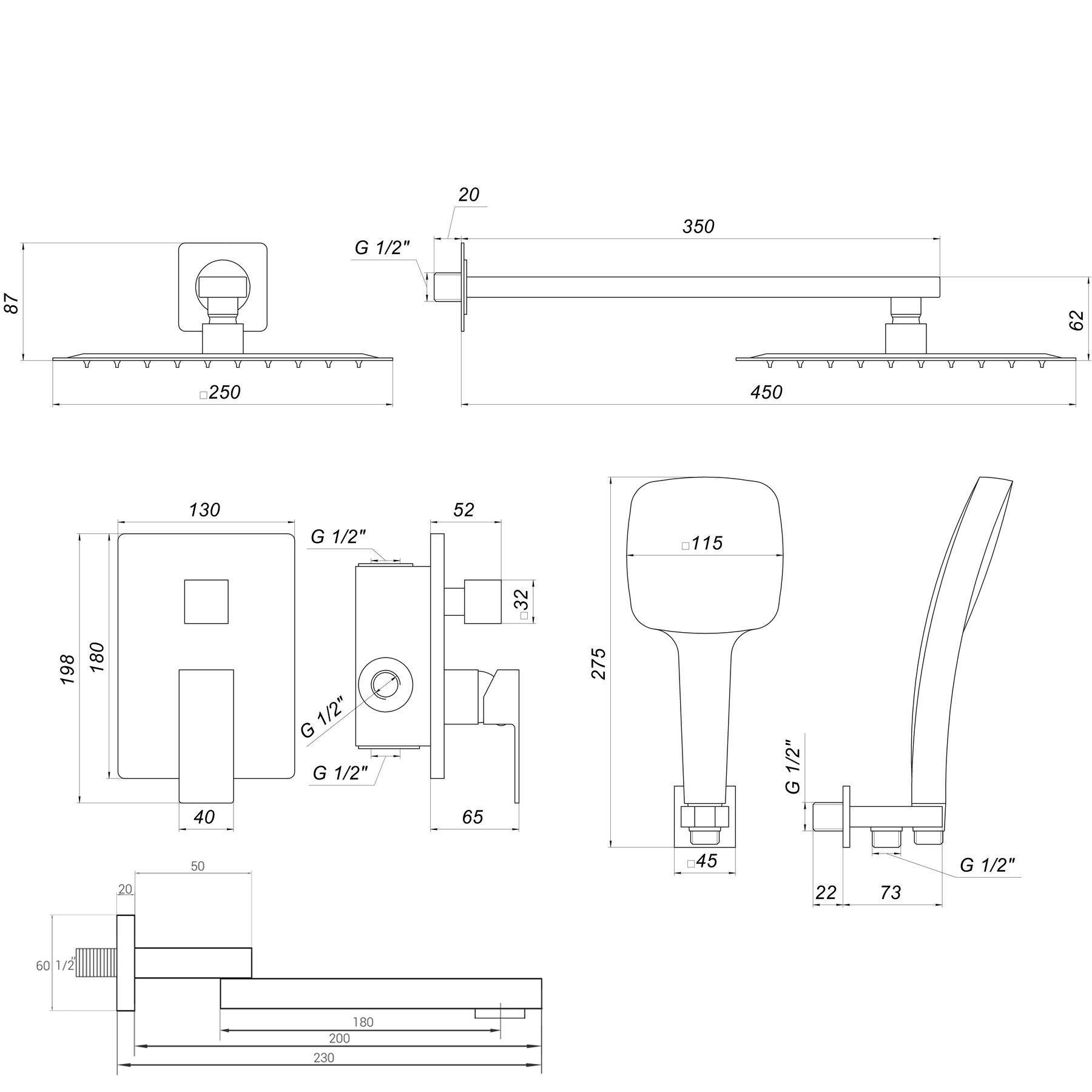 Душевая система Globus Lux SMART GLM-305N - фото 9