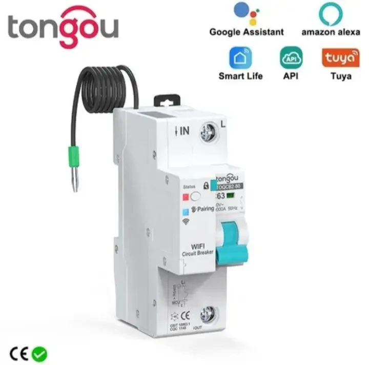 Автоматичний вимикач з Wi-Fi керуванням TONGOU Smart Circuit Breaker 1p/63А/10кА - фото 7