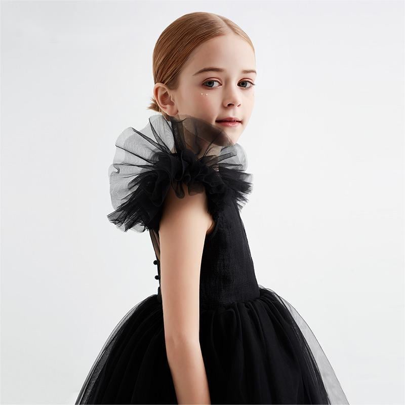 Сукня чарівна для дівчаток із фатіну KatyKids Полина 120 см Чорний (11037350700) - фото 5 Сукня чарівна для дівчаток із фатіну KatyKids Полина 120 см Чорний (11037350700) - фото 5