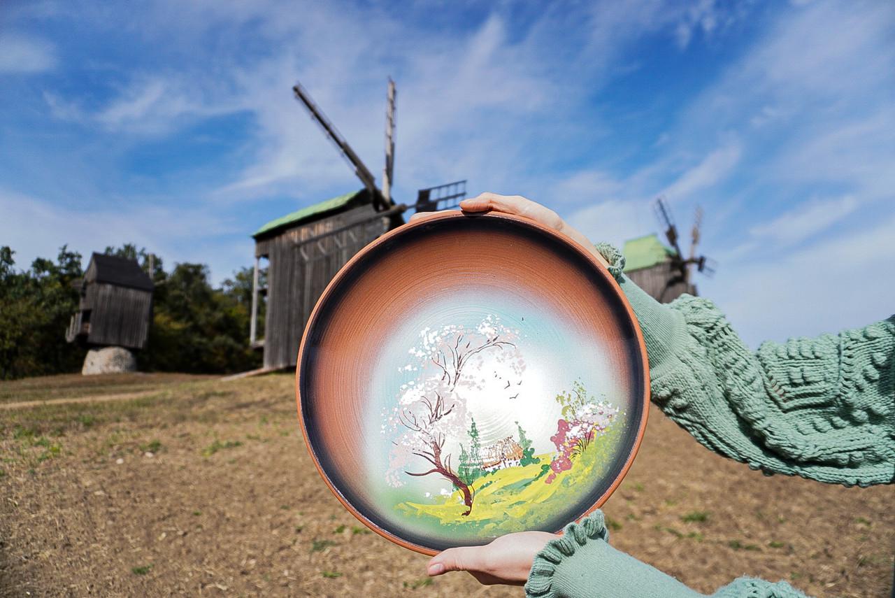 Блюдо глиняное Весна 30 см (1994074826)