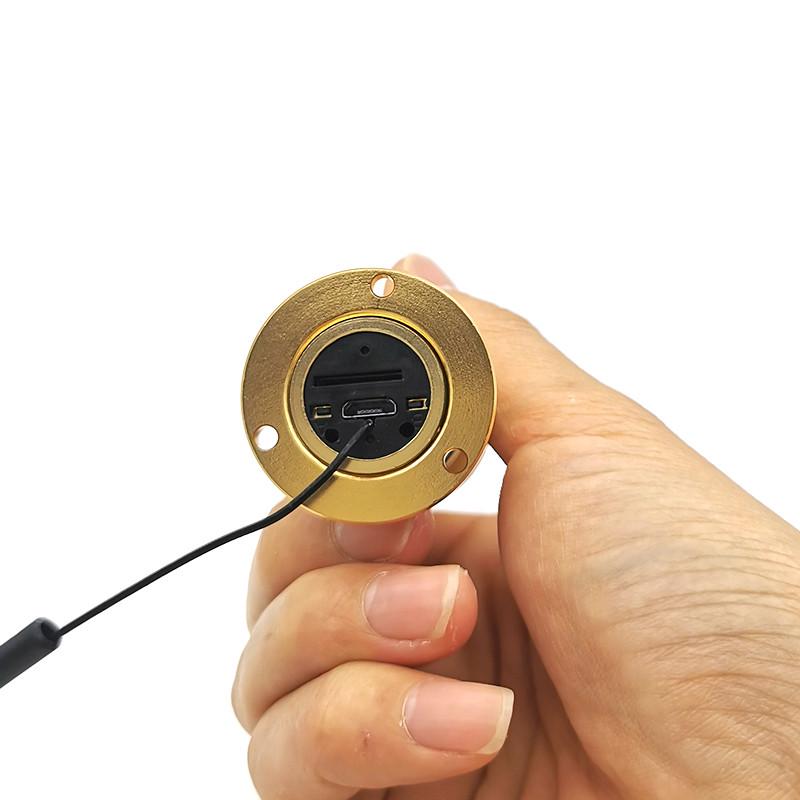 Wifi видеоглазок c датчиком движения и записью USmart DE-01w поддержка Tuya совместимость с Android/iOS Gold - фото 8 Wifi видеоглазок c датчиком движения и записью USmart DE-01w поддержка Tuya совместимость с Android/iOS Gold - фото 8