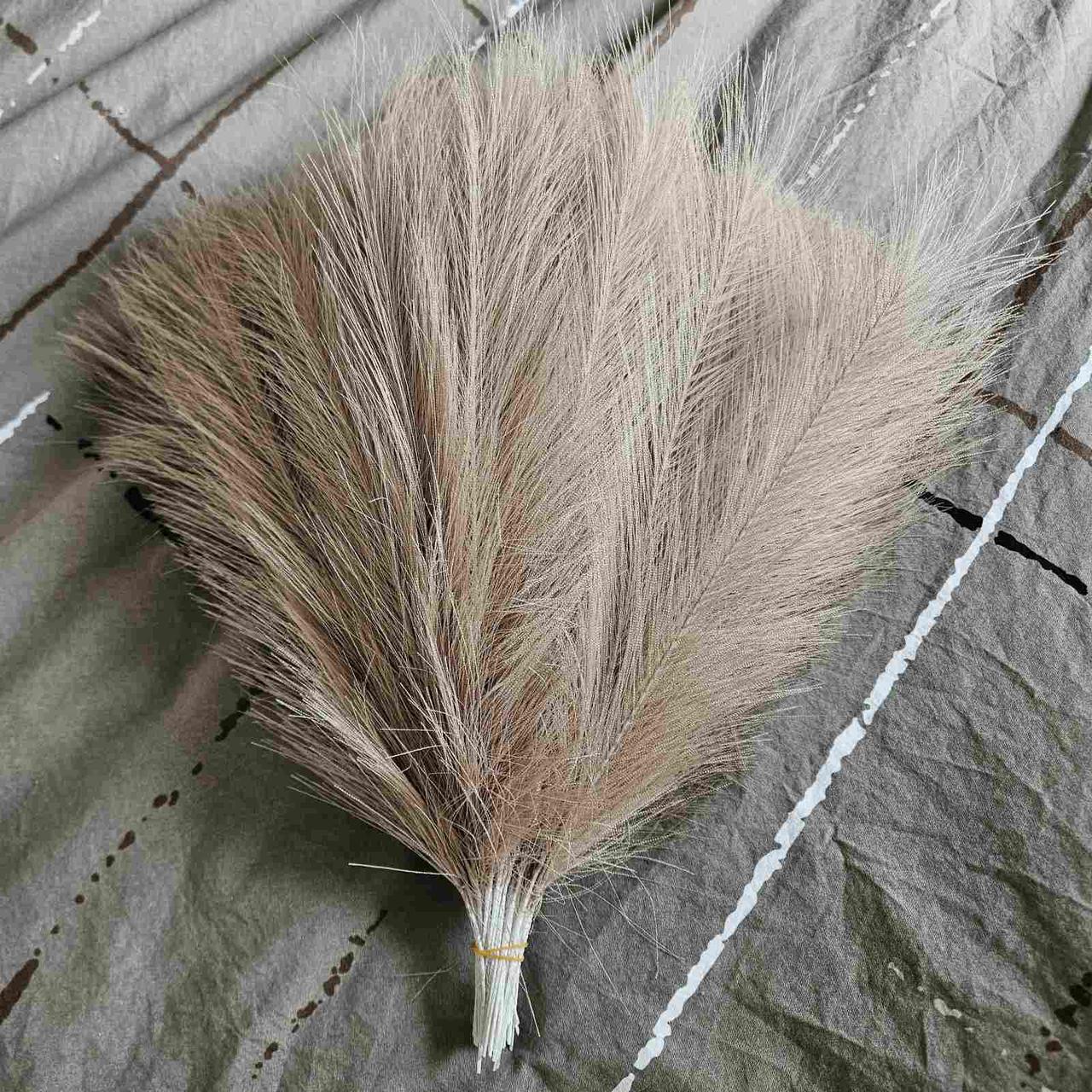 Трава штучна пампасна Букет 10 гілок Коричневий (2034207976) - фото 8