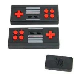 Приставка на 620 игр от USB 5,5х3х1 см Extreme Mini Game Box с 2 беспроводными джойстиками от 2 батареек AAA Черный