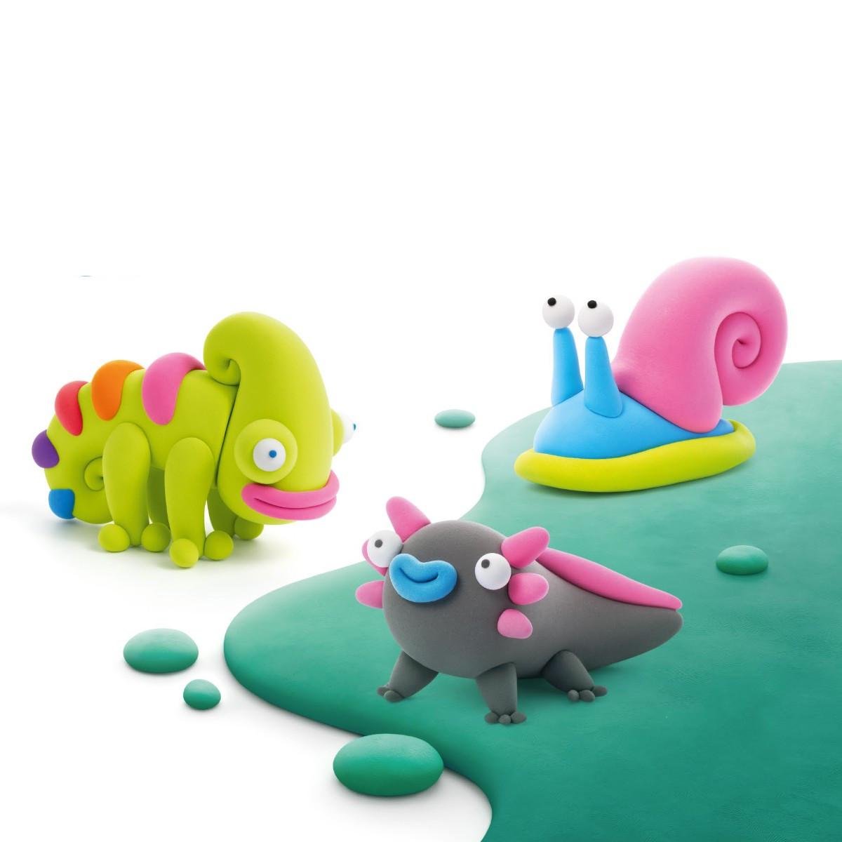 Набір пластиліну Lipaka Хамелеон/Гастропода/Аксолотль самостійно твердіє (24938774) - фото 6 Набір пластиліну Lipaka Хамелеон/Гастропода/Аксолотль самостійно твердіє (24938774) - фото 6