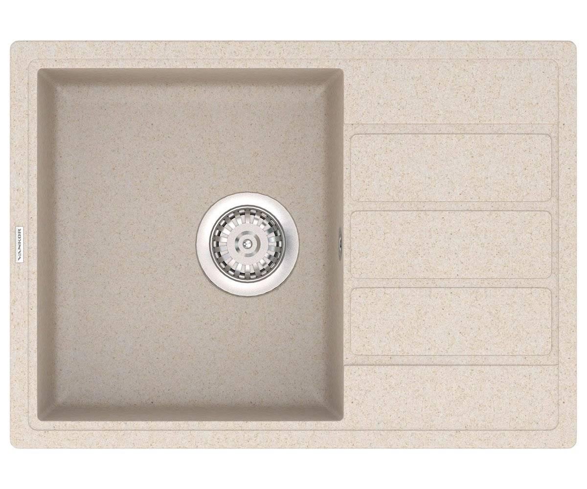 Мойка для кухни Vankor 02.62 кварцевая Бежевый (572)